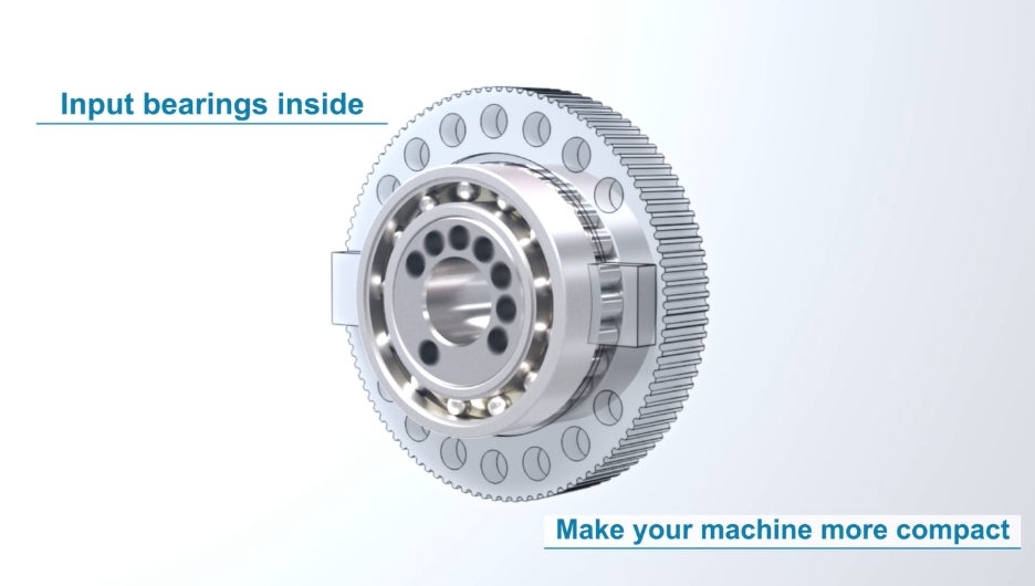 Input bearing inside / Making devices more compact